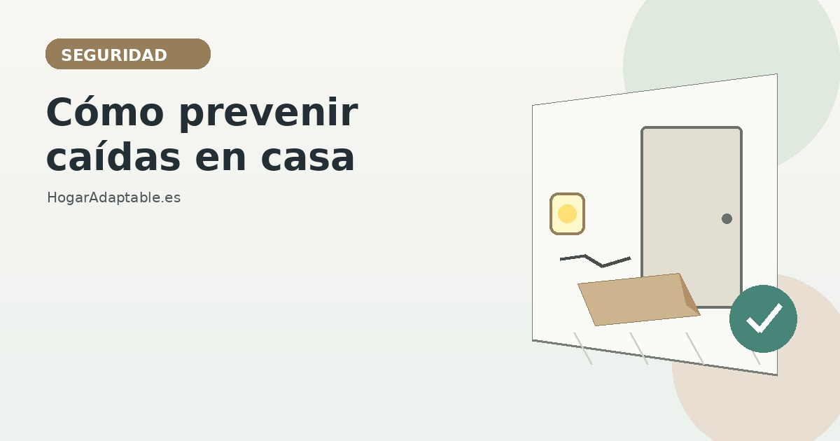 Cómo prevenir caídas en casa: 7 cambios sencillos que merece la pena revisar
